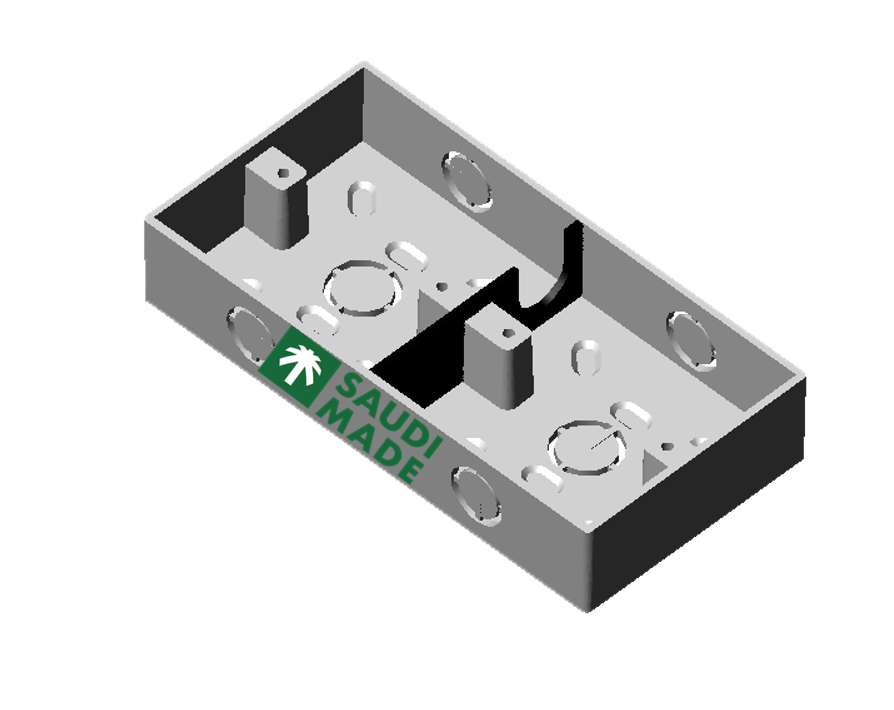 علبة كهرباء 7×7 دبل
