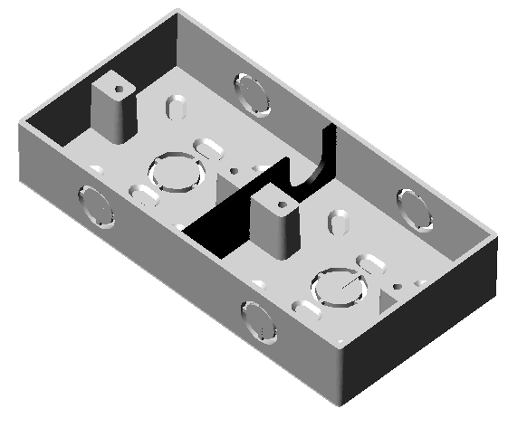 علبة كهرباء 7×7 دبل
